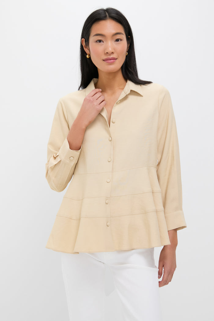 Tan Ashlen Blouse