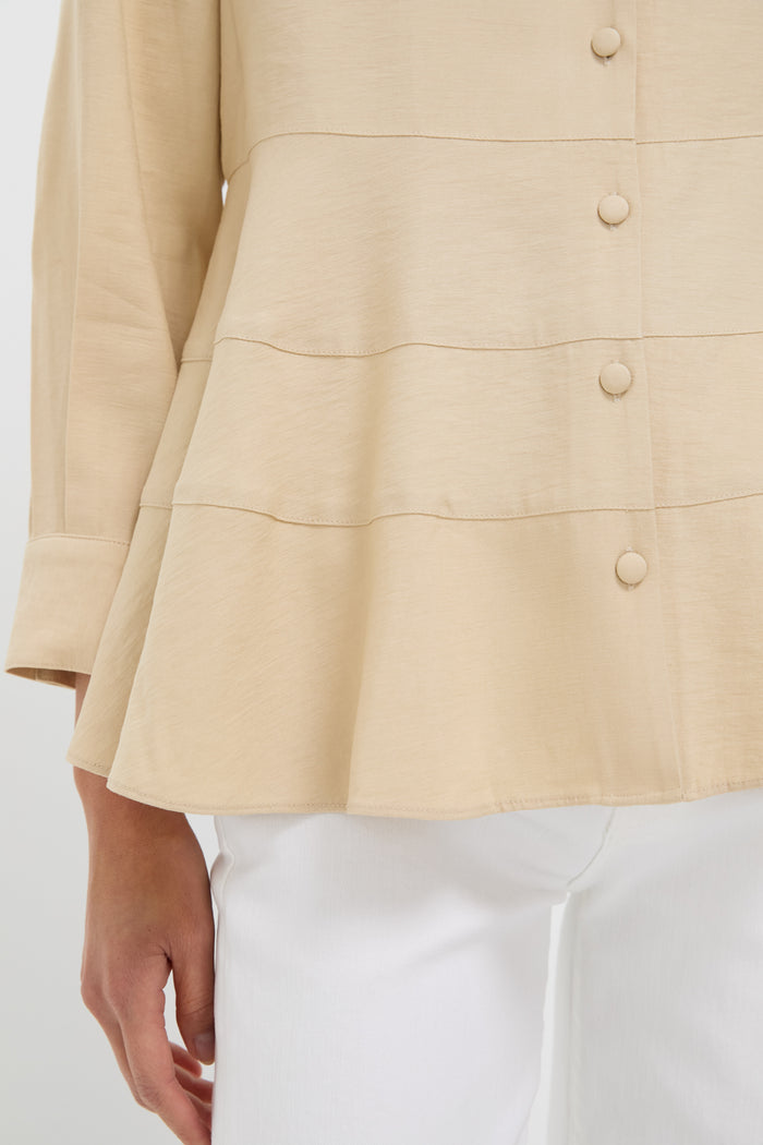 Tan Ashlen Blouse