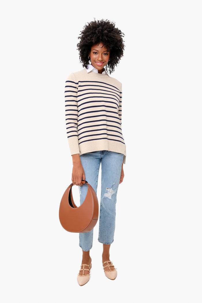 Tan Moon Tote Bag