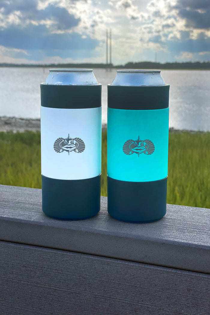 Teal Toadfish Non-tipping Tall Boy 16oz Can Cooler