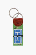 Tennis Overhead Needlepoint Key Fob