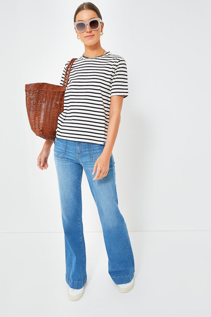 The Cream and Navy Modern