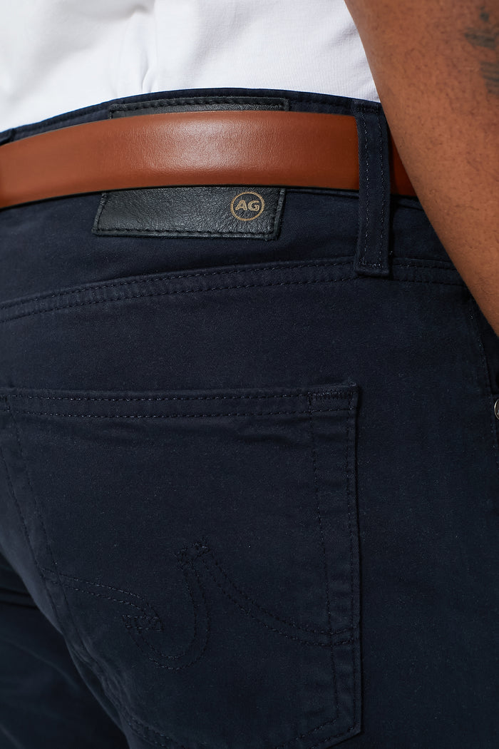 The Graduate in New Navy Sueded Twill (32" Inseam)