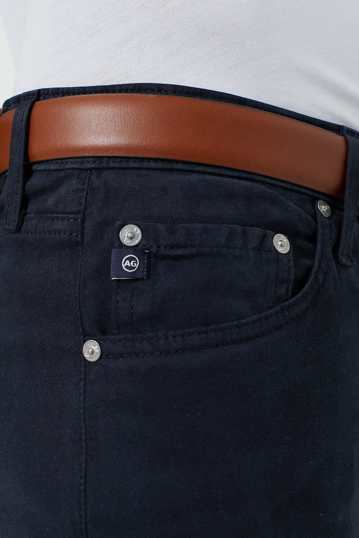 The Graduate in New Navy Sueded Twill (32" Inseam)