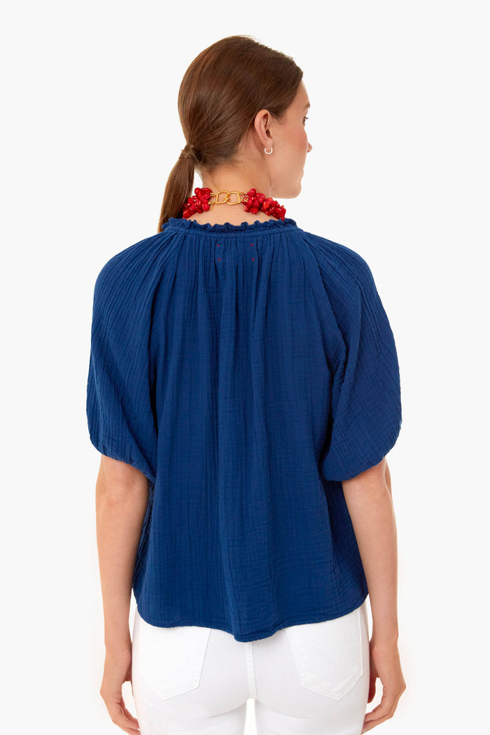Tiara Blue Jules Top