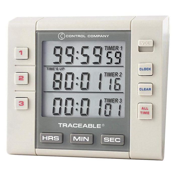Traceable Alarm Timer, 3 Channel - IVF Store