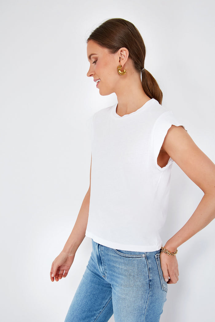 True White The Peak Shoulder Tee