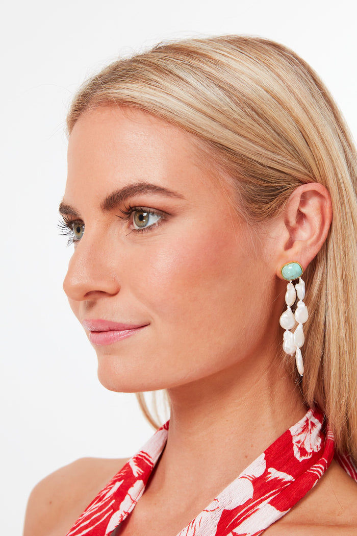 Turquoise Holiday Earrings