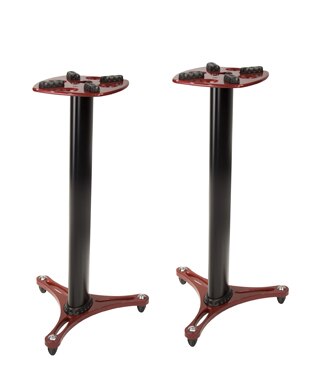 Ultimate Support MS-90 Second-Generation Column 36 Studio Monitor Stands, Pair, Red" - Audiofeen