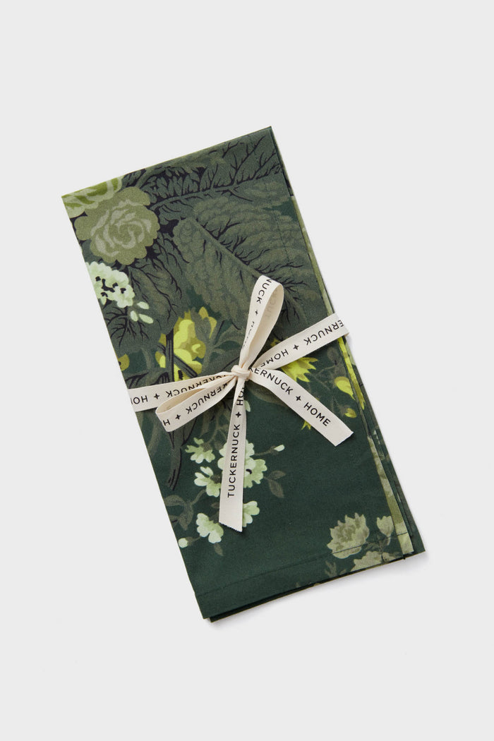 Verdant Floral Printed Napkins Set of 4