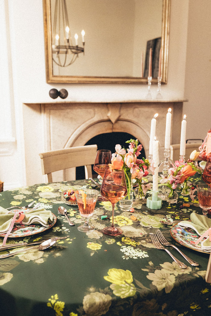 Verdant Floral Tablecloth