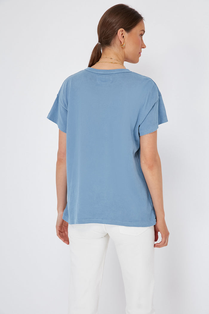 Vintage Cornflower Boxy Crew Tee