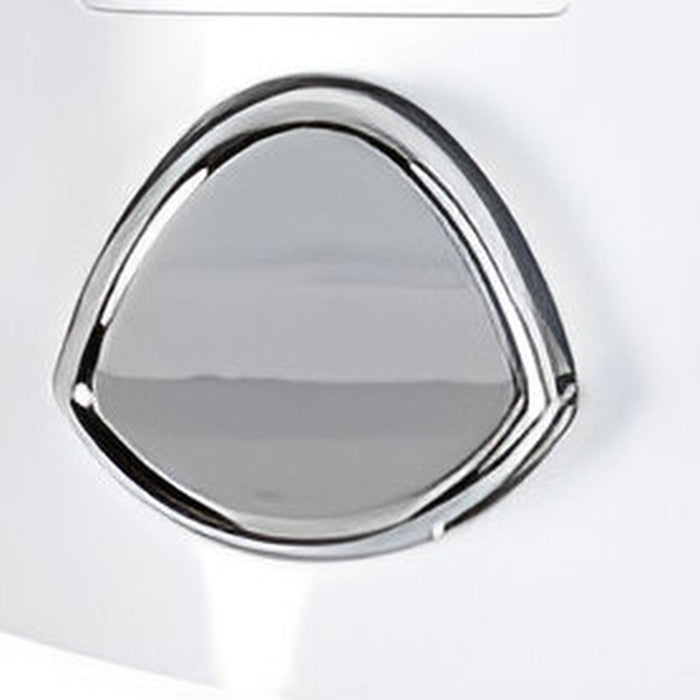 White Heavy Duty Plastic Two Chamber Wall Mount Soap Dispenser