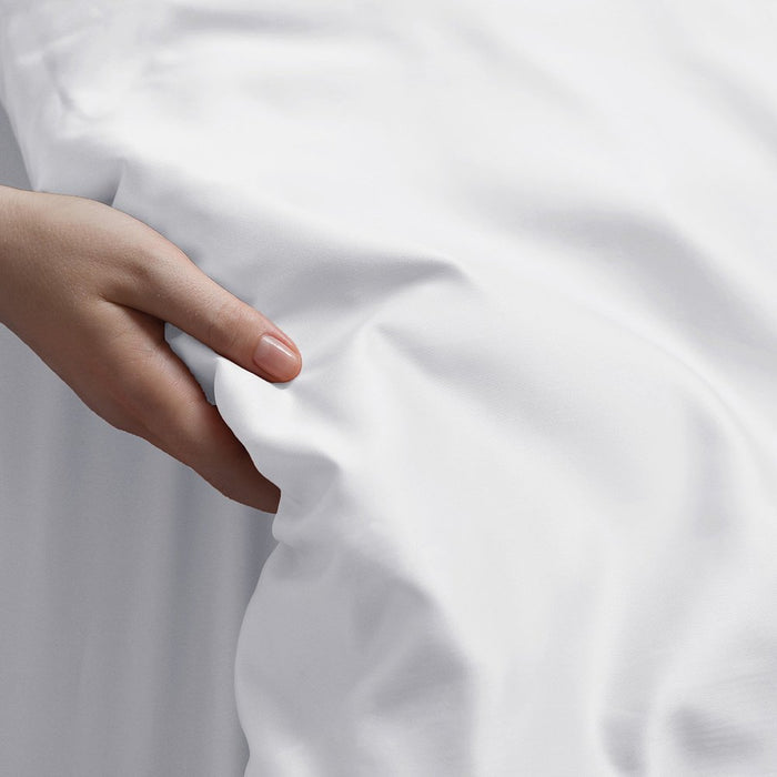 White Queen Rayon Washable Duvet Cover Set