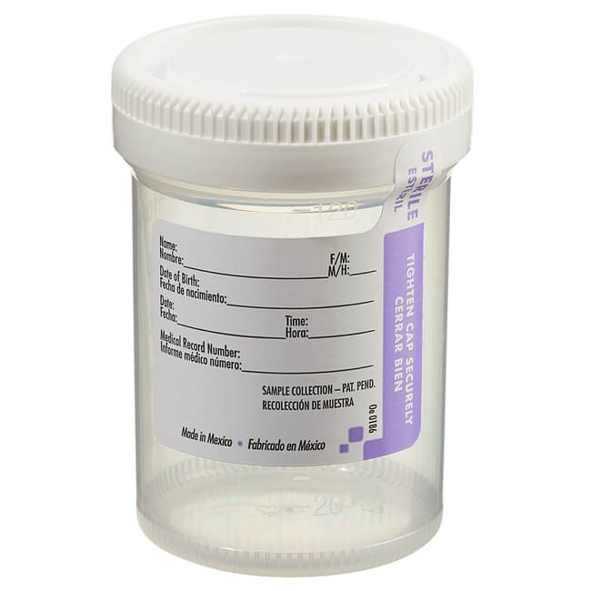 Wide Mouth Bio-Tite* Specimen Containers - 120mL (4 oz.) 53mm