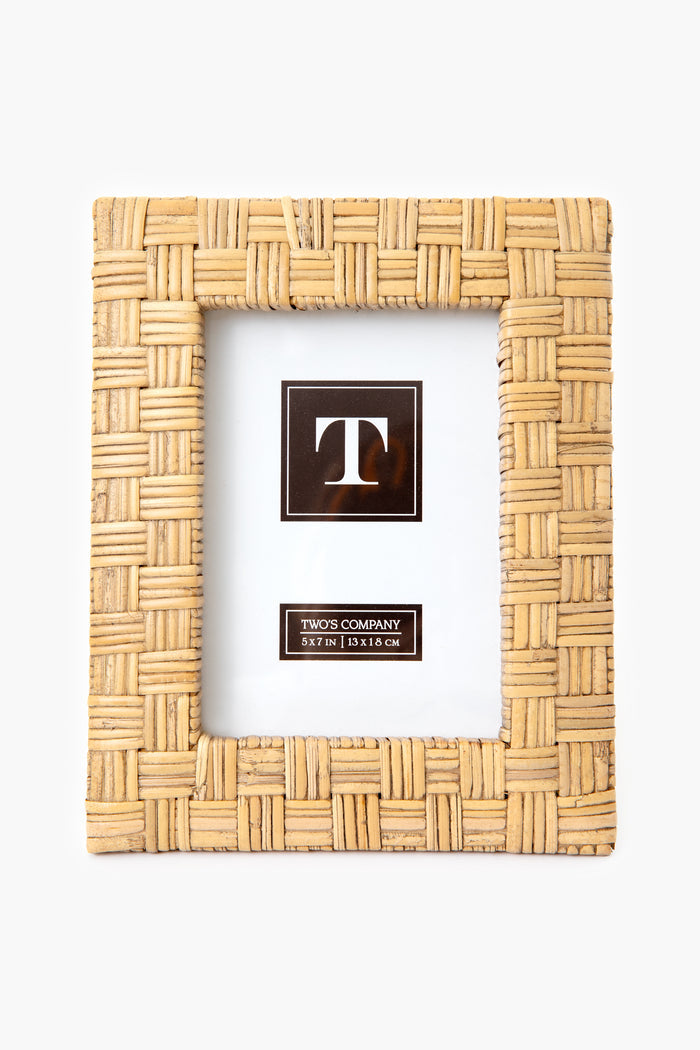 Woven Rattan 5x7 Picture Frame